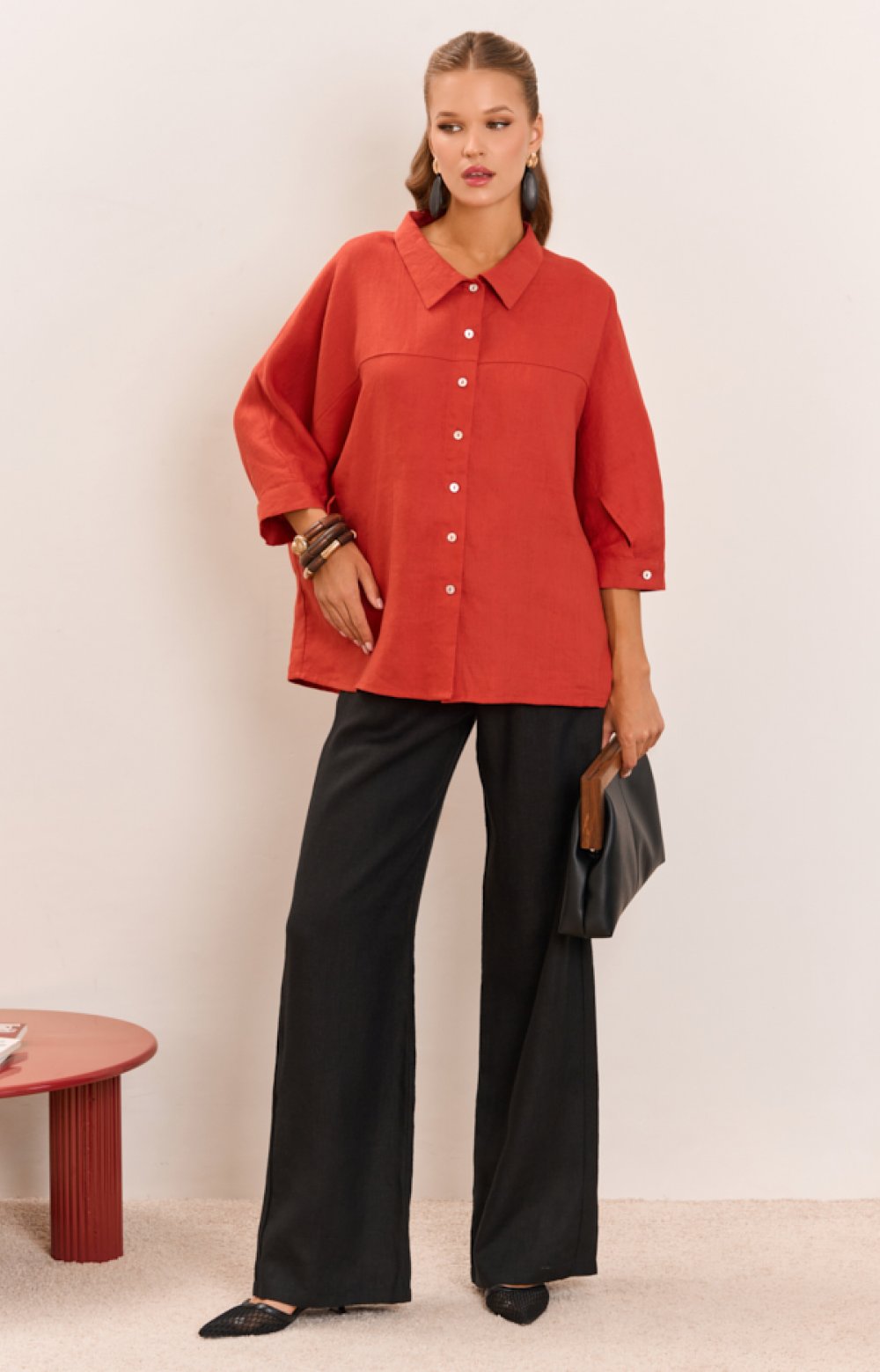 Блузка РЕДЖИНА 05498C терракотовый