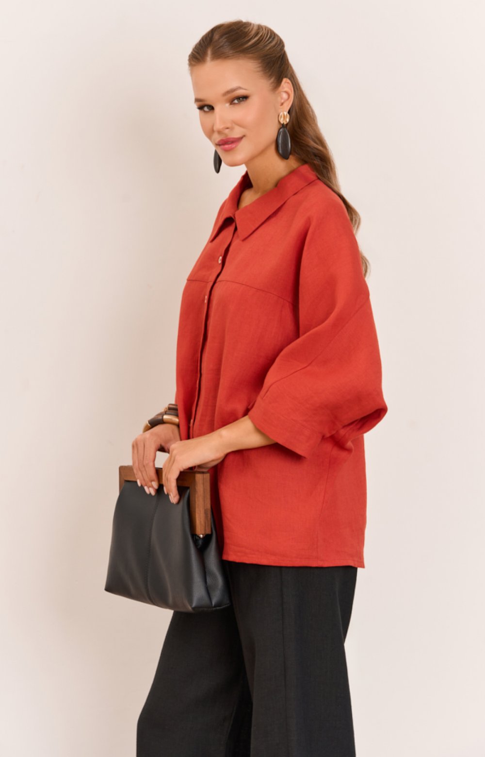 Блузка РЕДЖИНА 05498C терракотовый