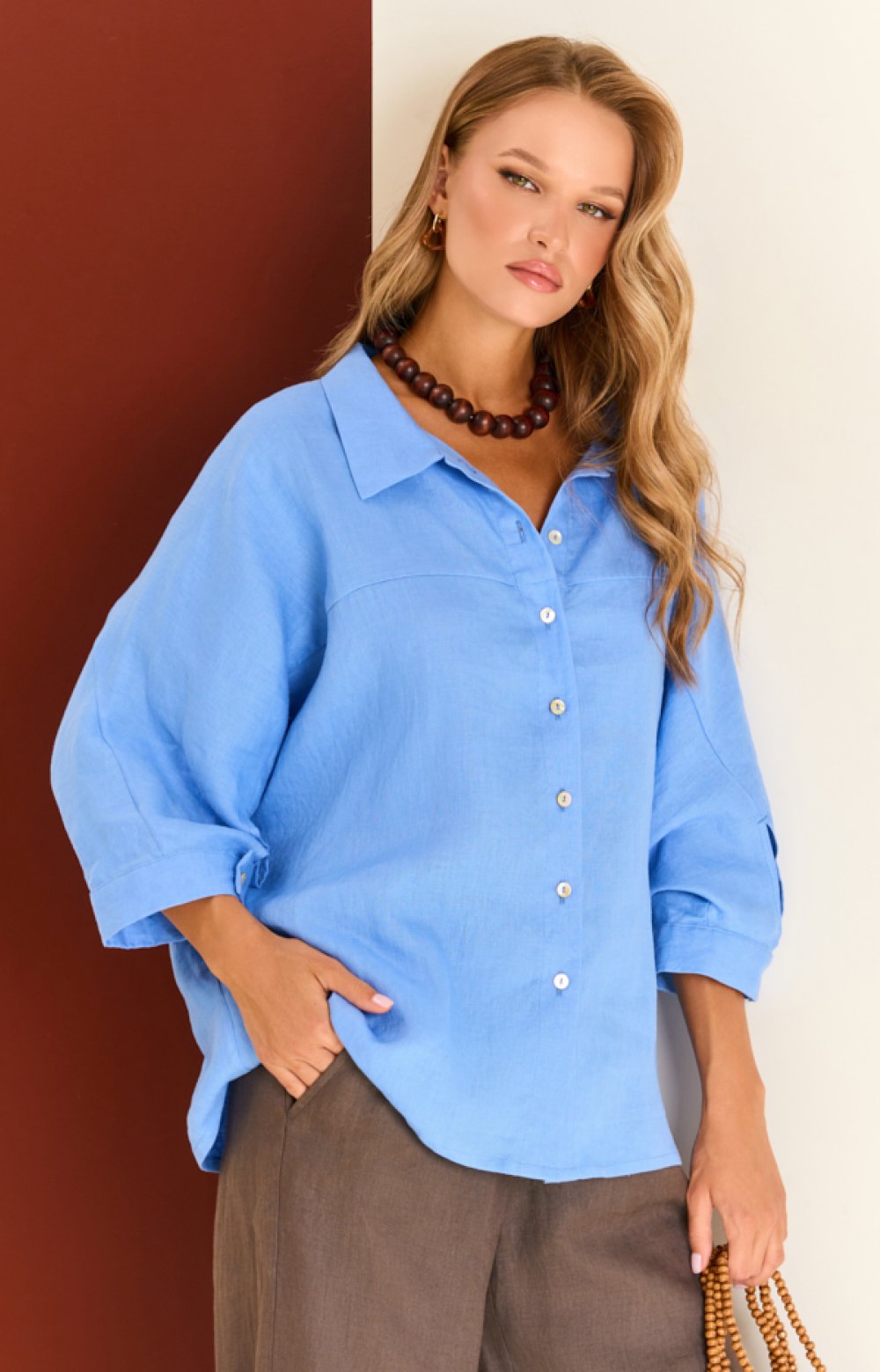 Блузка РЕДЖИНА 05498C синий