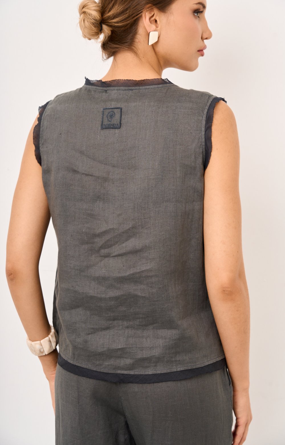 Блузка АЛИКС 05527C серый