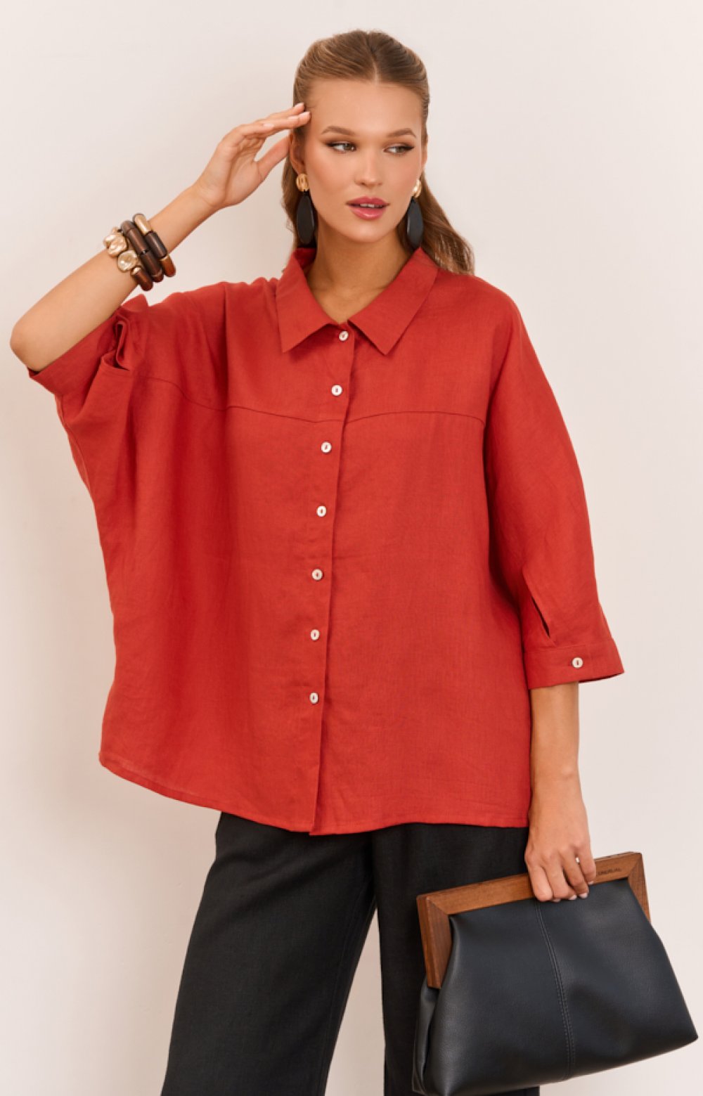 Блузка РЕДЖИНА 05498C терракотовый