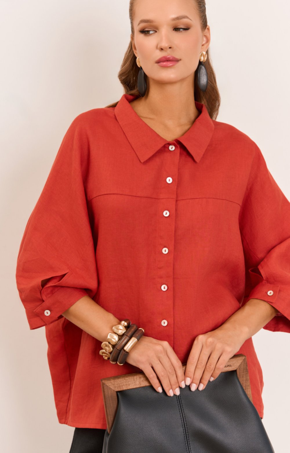 Блузка РЕДЖИНА 05498C терракотовый