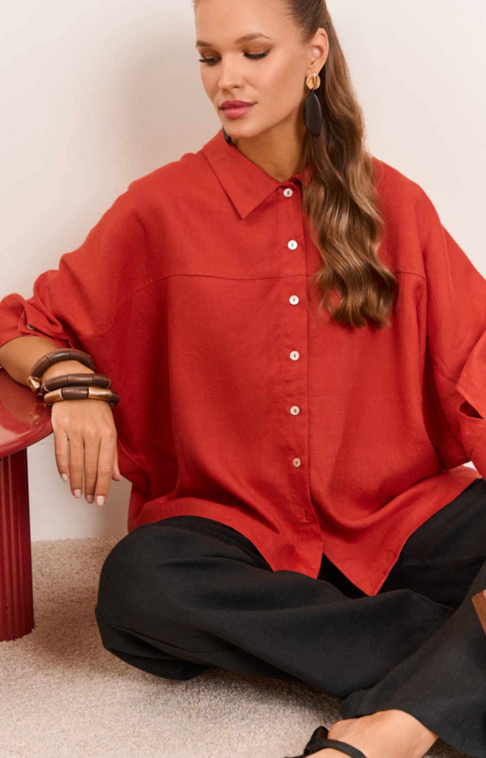 Блузка РЕДЖИНА 05498C терракотовый