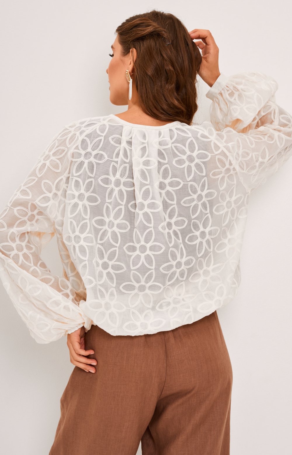 Блузка АУРЕЛИЯ 05572C бежевый