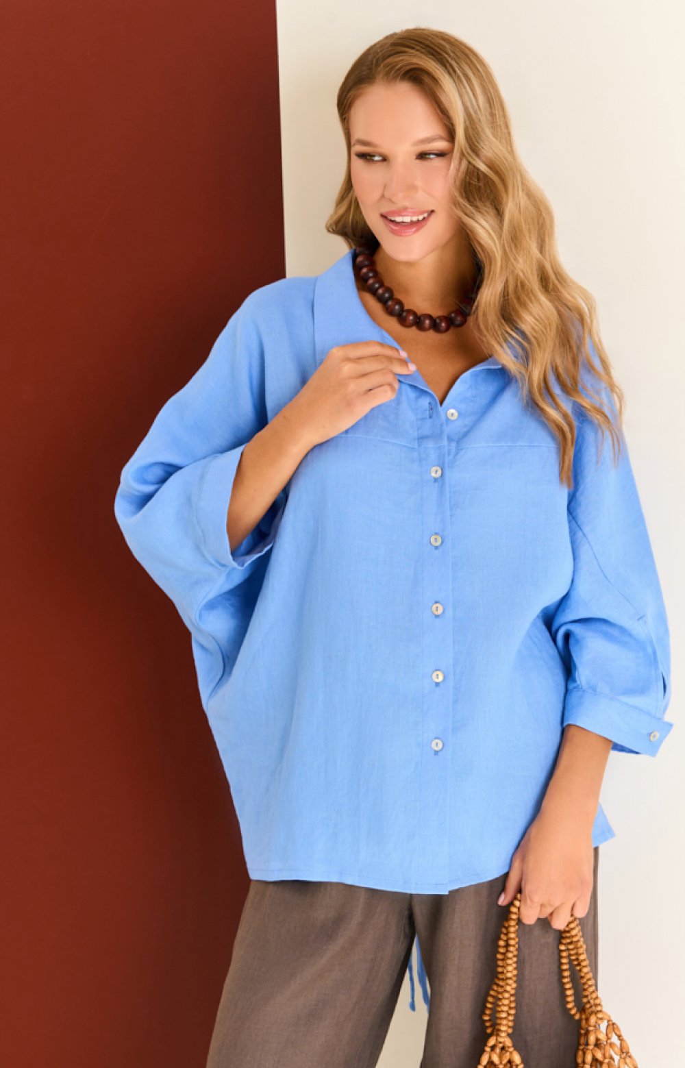 Блузка РЕДЖИНА 05498C синий