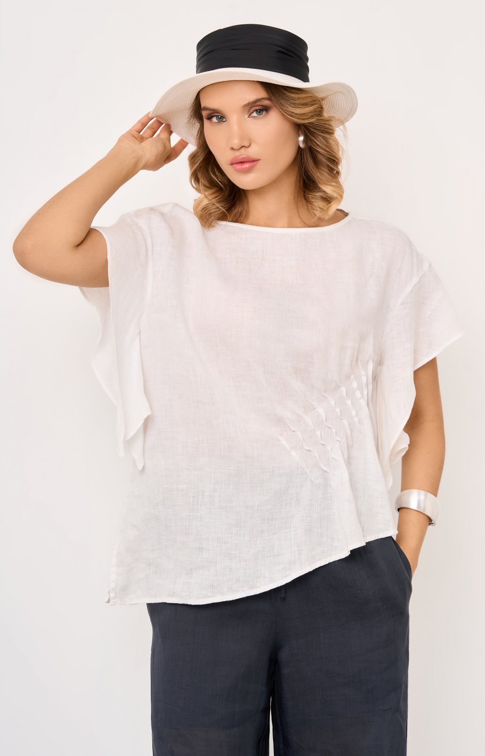 Блузка АЛЕКСИН 05526C белый