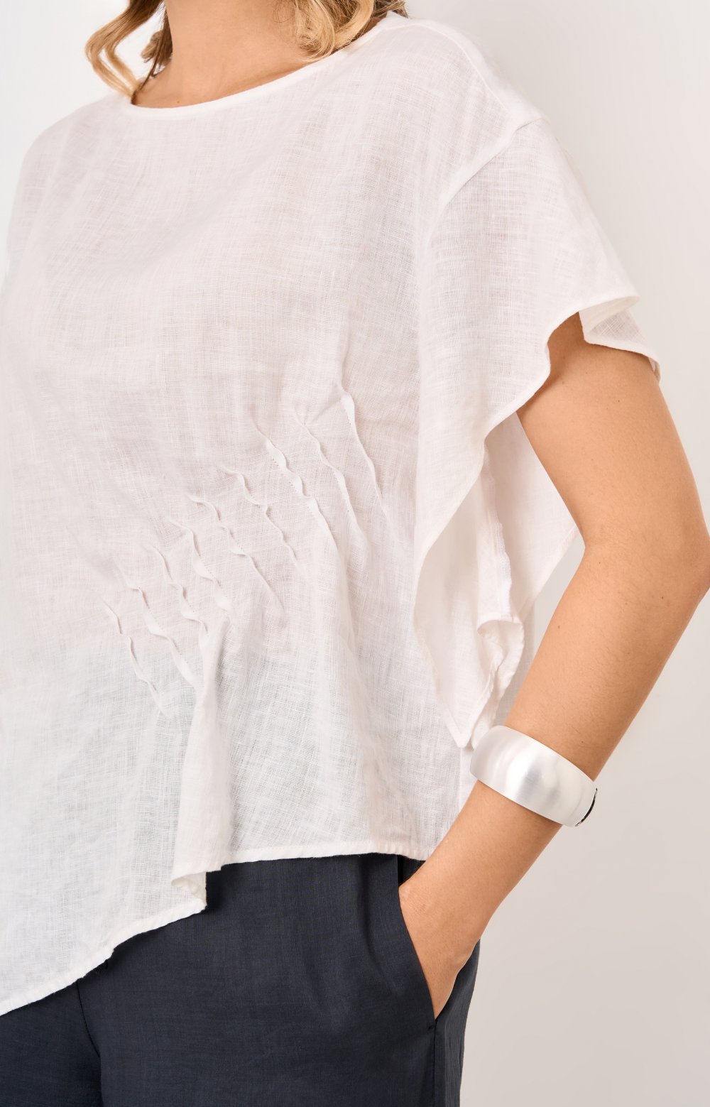 Блузка АЛЕКСИН 05526C белый