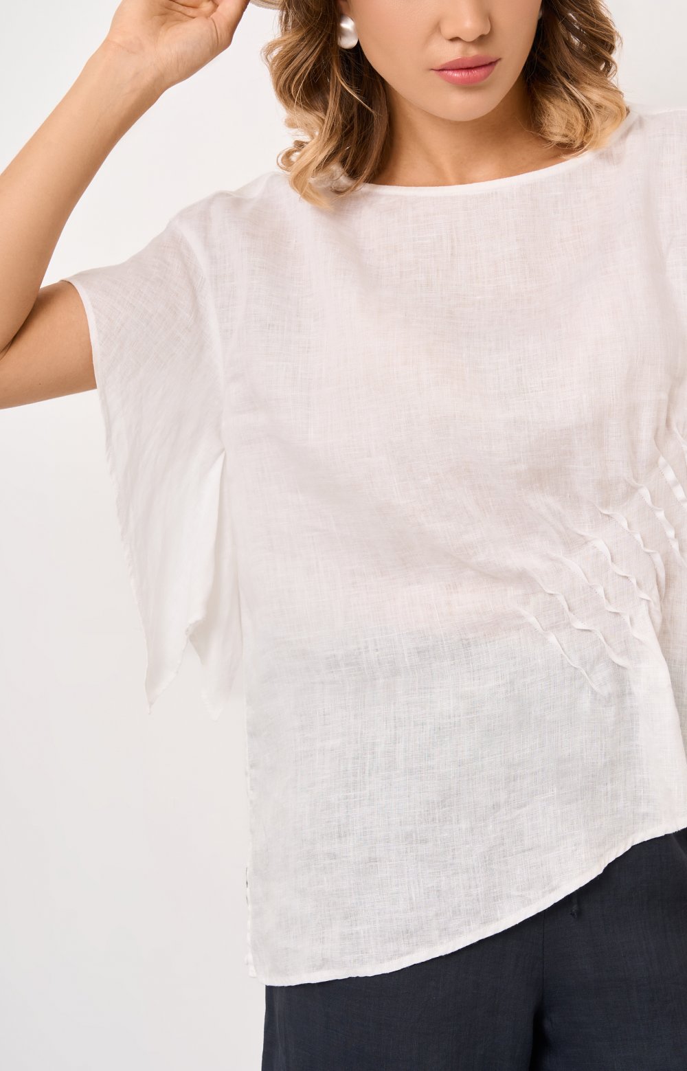 Блузка АЛЕКСИН 05526C белый