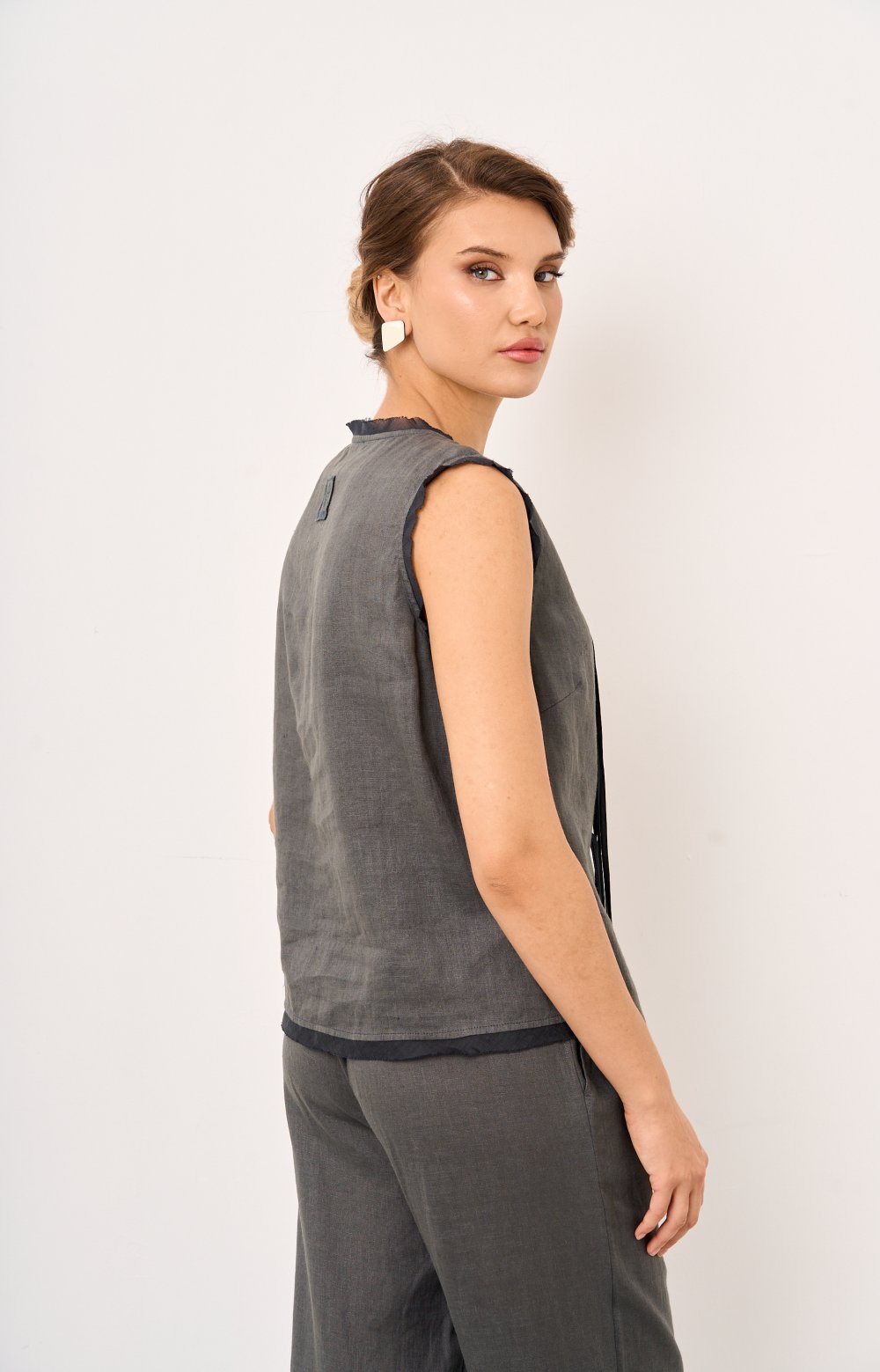 Блузка АЛИКС 05527C серый