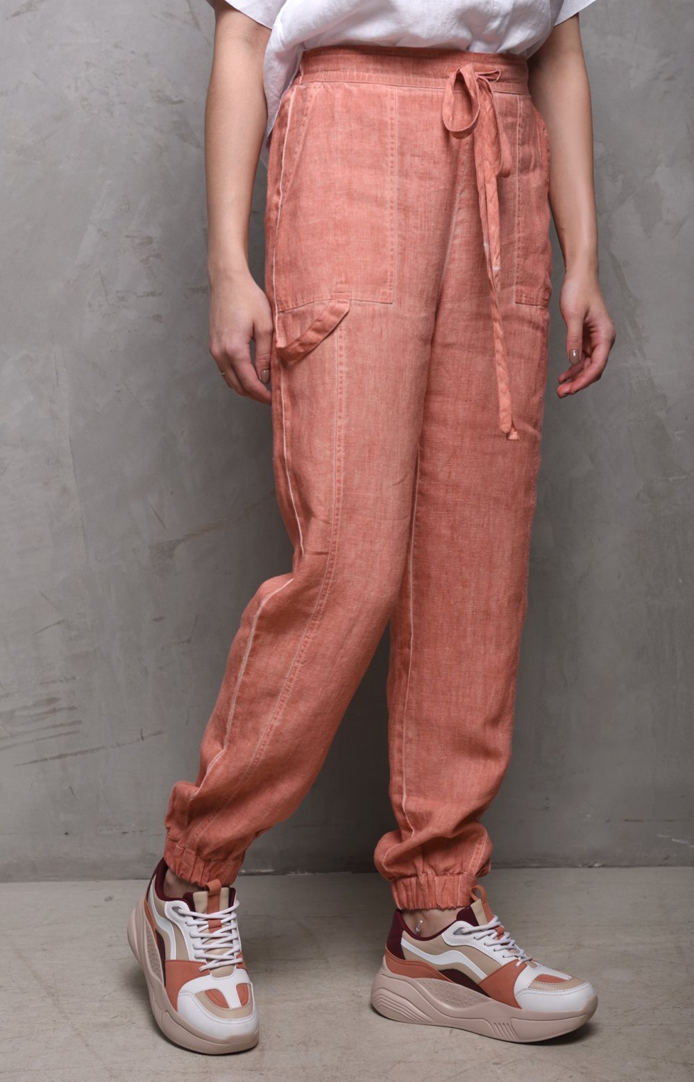 Брюки  ПИКАРОЛЬ 01671W терракотовый