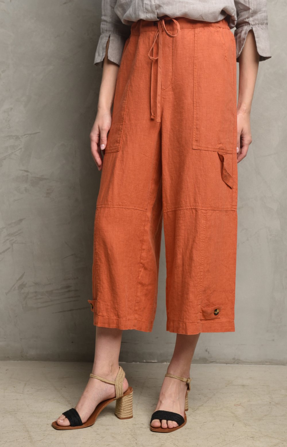 Брюки ДЖАВЬЕРА 01673W терракотовый