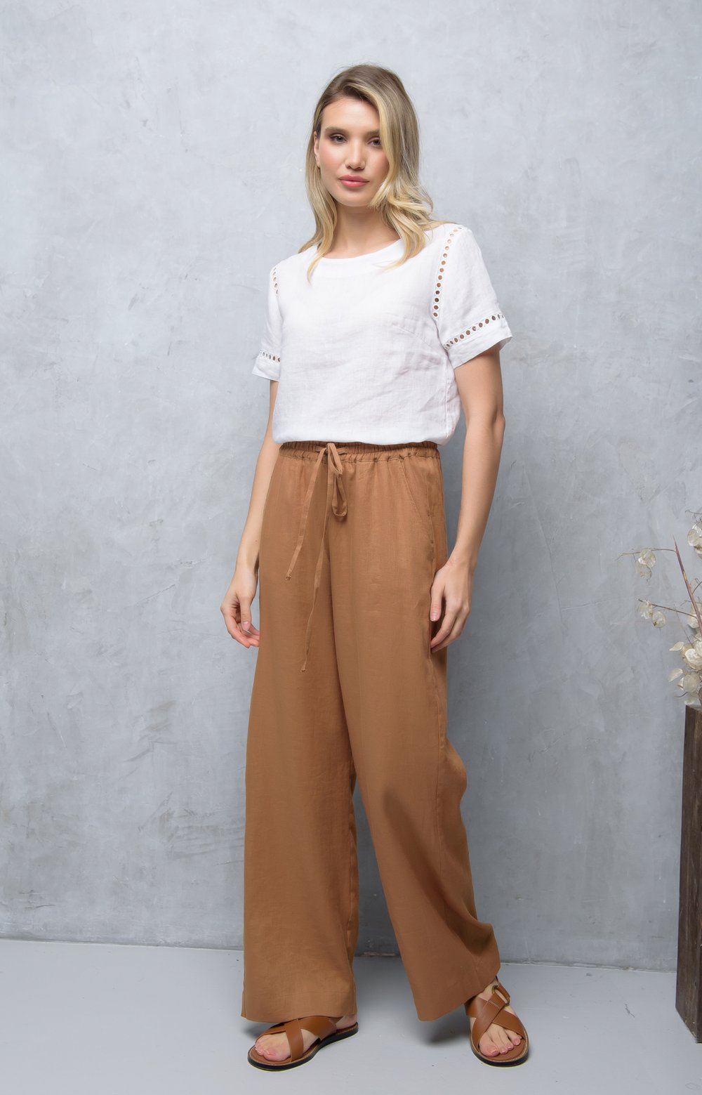 Брюки ЛИНО 01085Y карамельный