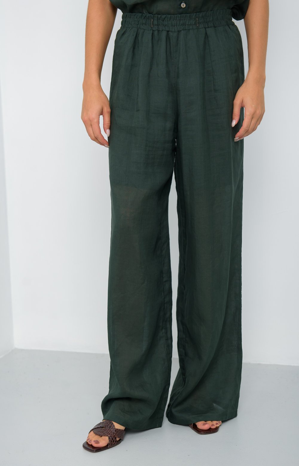 Брюки МАРНИ 01388AA зеленый