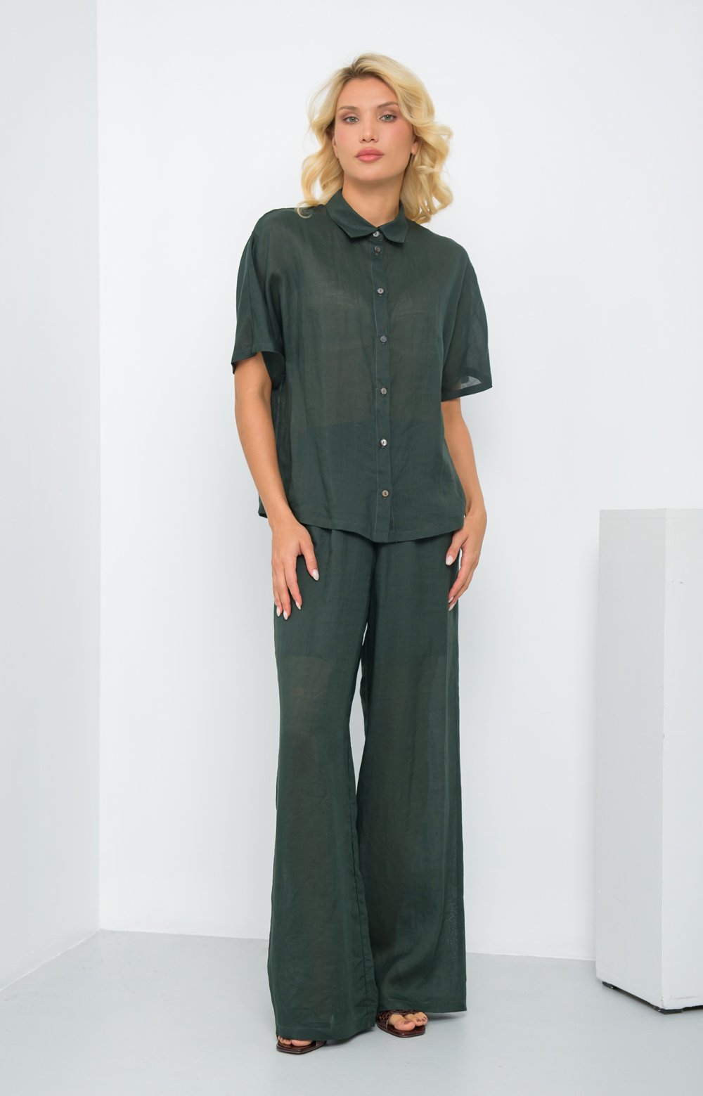 Брюки МАРНИ 01388AA зеленый