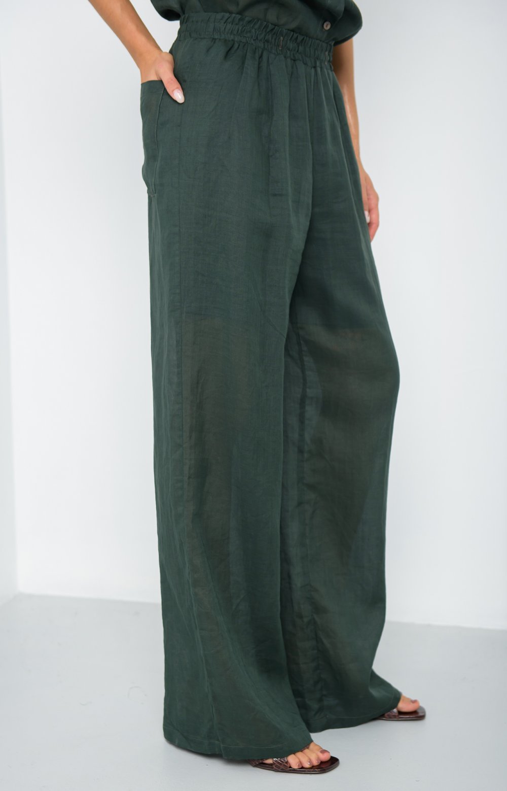 Брюки МАРНИ 01388AA зеленый