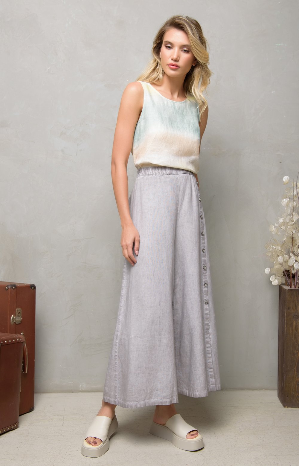 Брюки АМАВИЯ 01152Y серо-коричневый