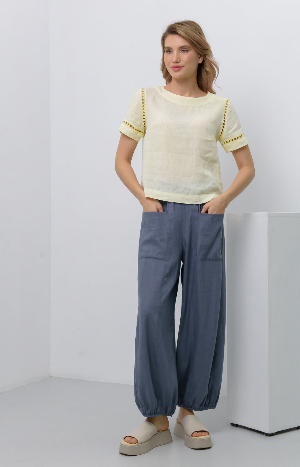 Брюки АЛИЯ 01355AA синий