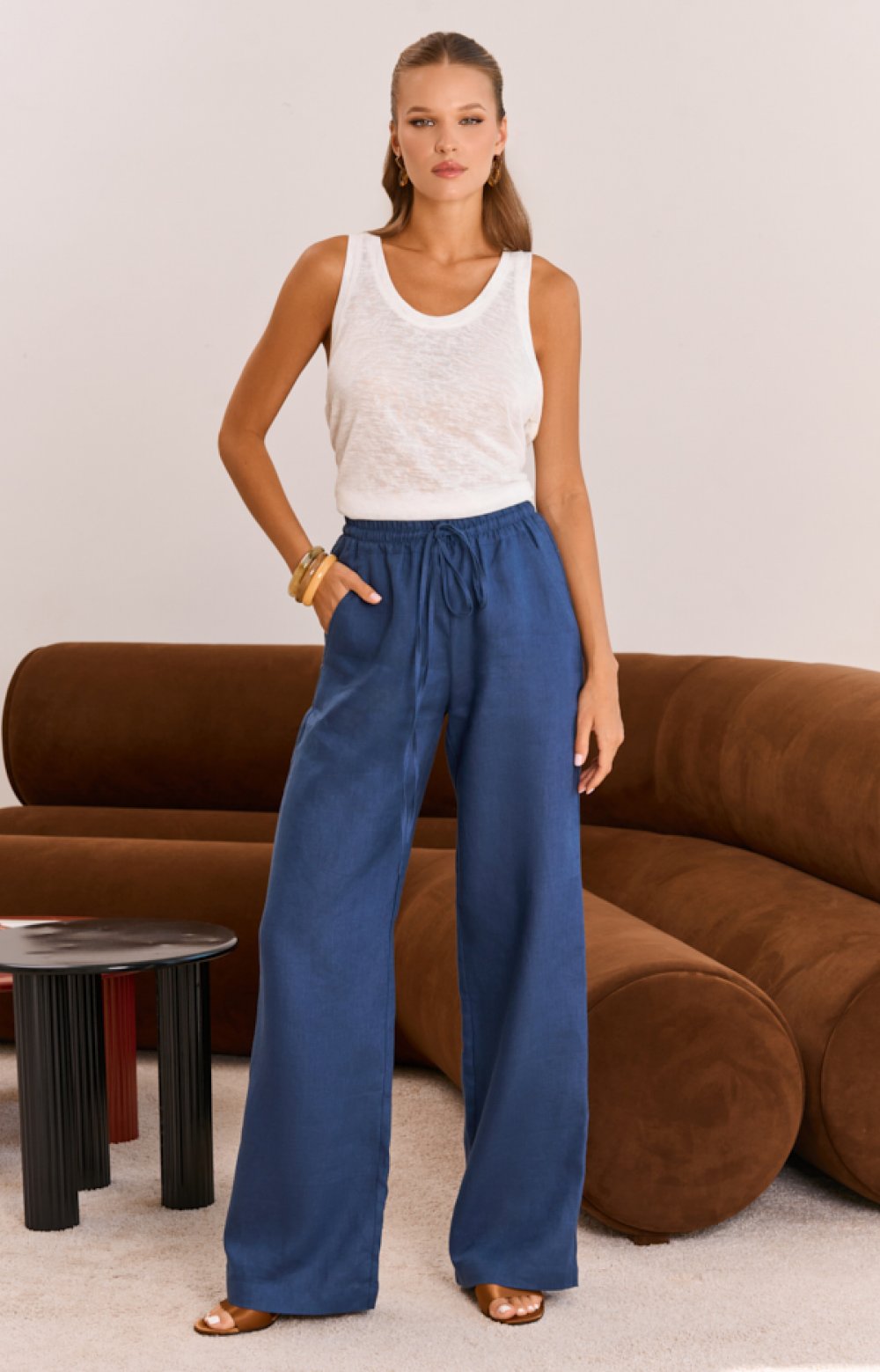 Брюки ЛИНО 01085C синий