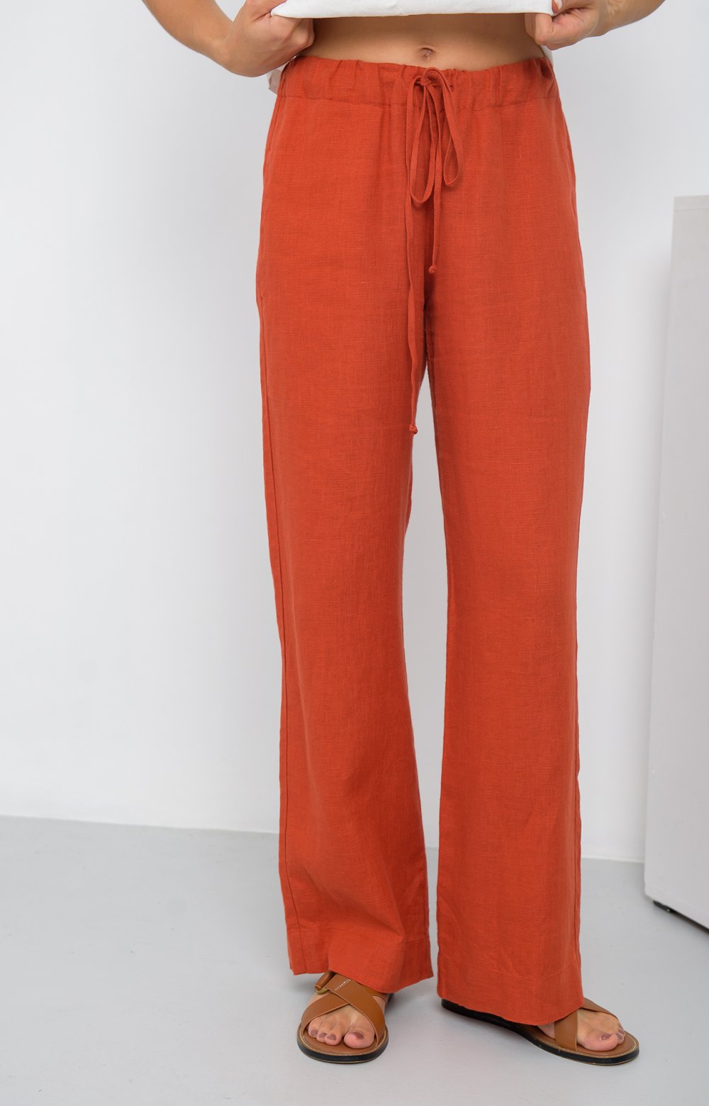 Брюки СИНГАПУР 01379AA терракотовый