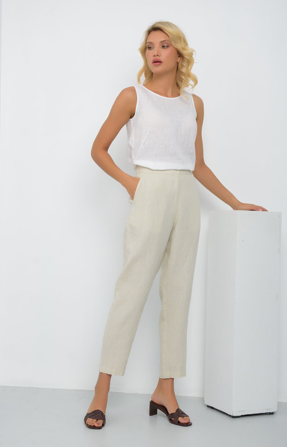 Брюки ЭДУАРД 01580AA тофу