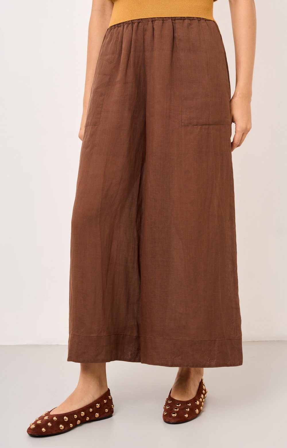 Брюки ЭЛИОР 01559C коричневый