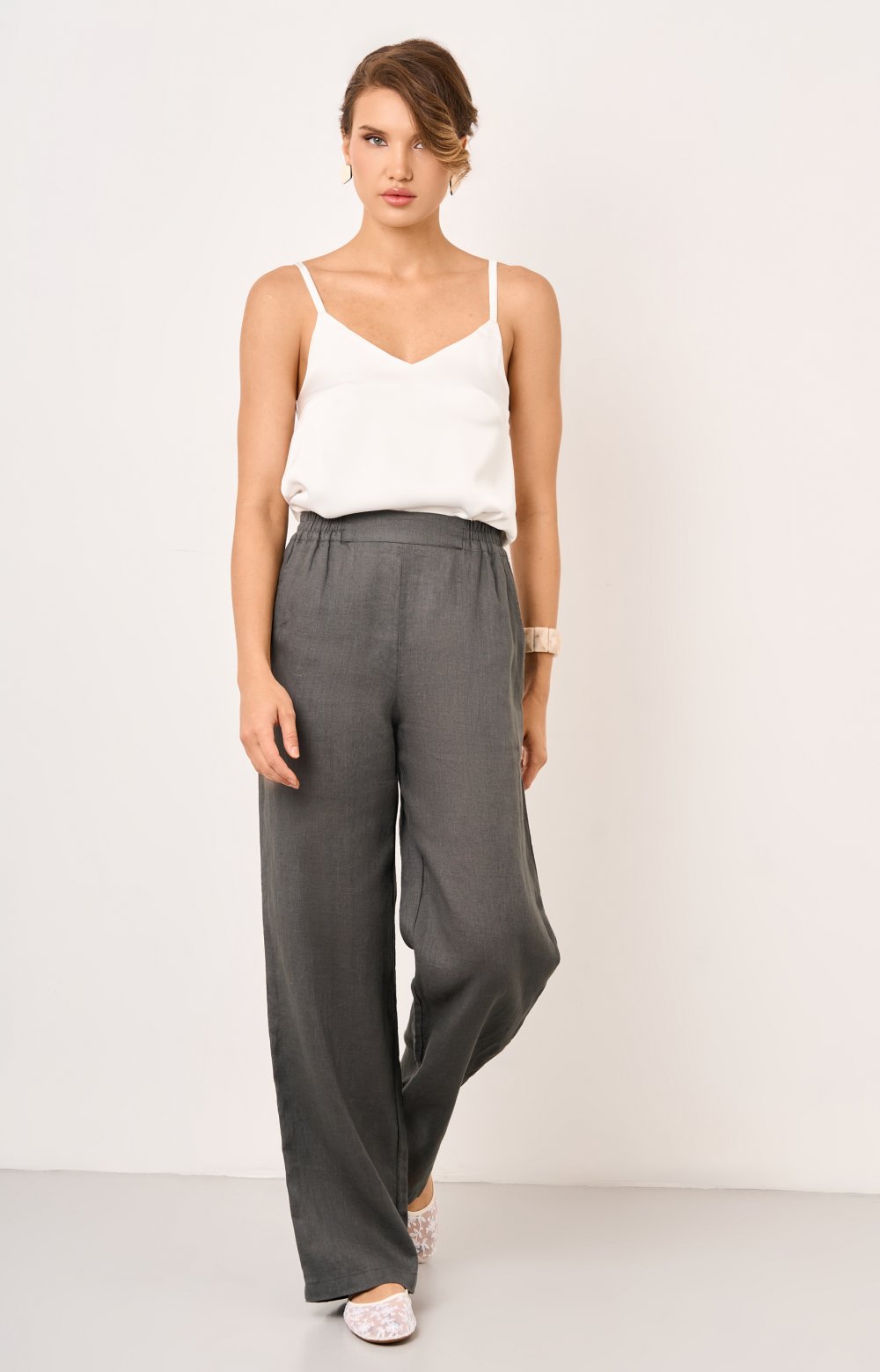 Брюки ЛЕО 01570C серый