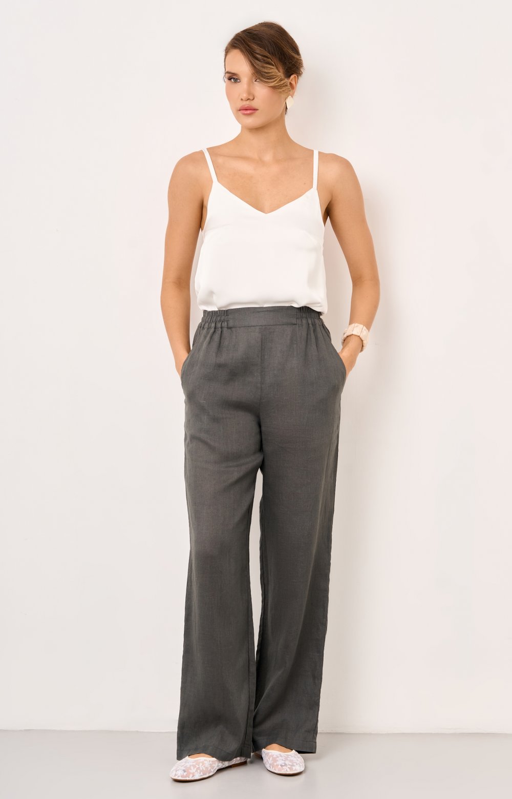 Брюки ЛЕО 01570C серый