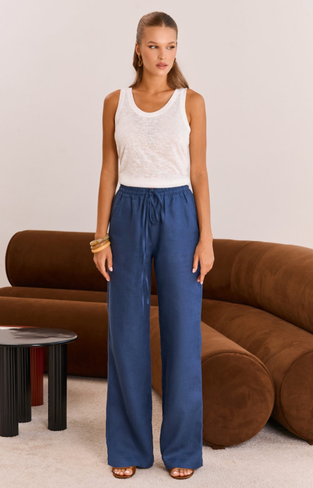 Брюки ЛИНО 01085C синий