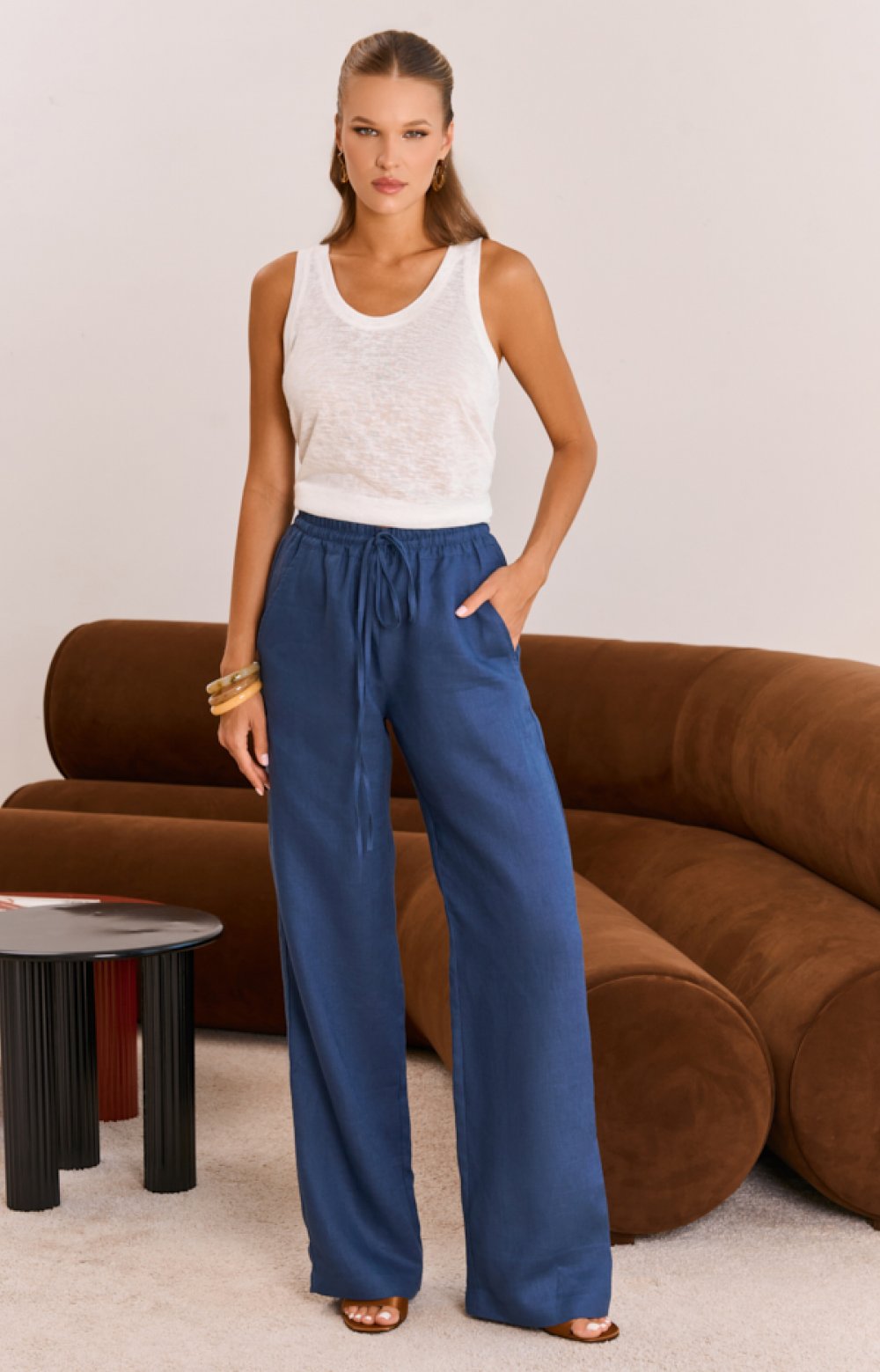 Брюки ЛИНО 01085C синий