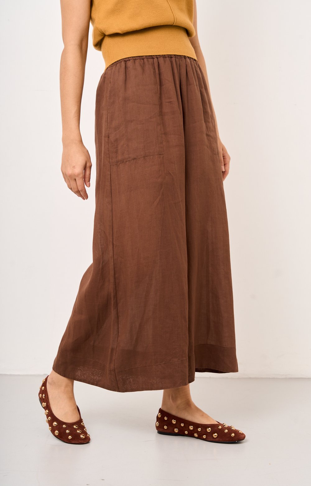 Брюки ЭЛИОР 01559C коричневый