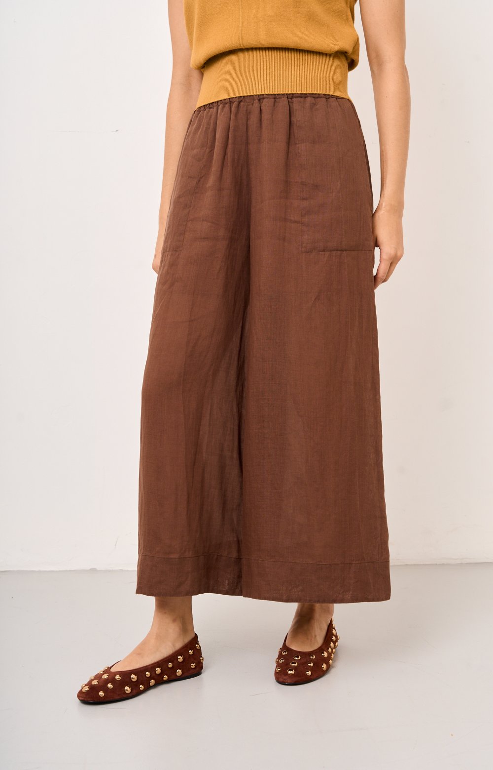 Брюки ЭЛИОР 01559C коричневый