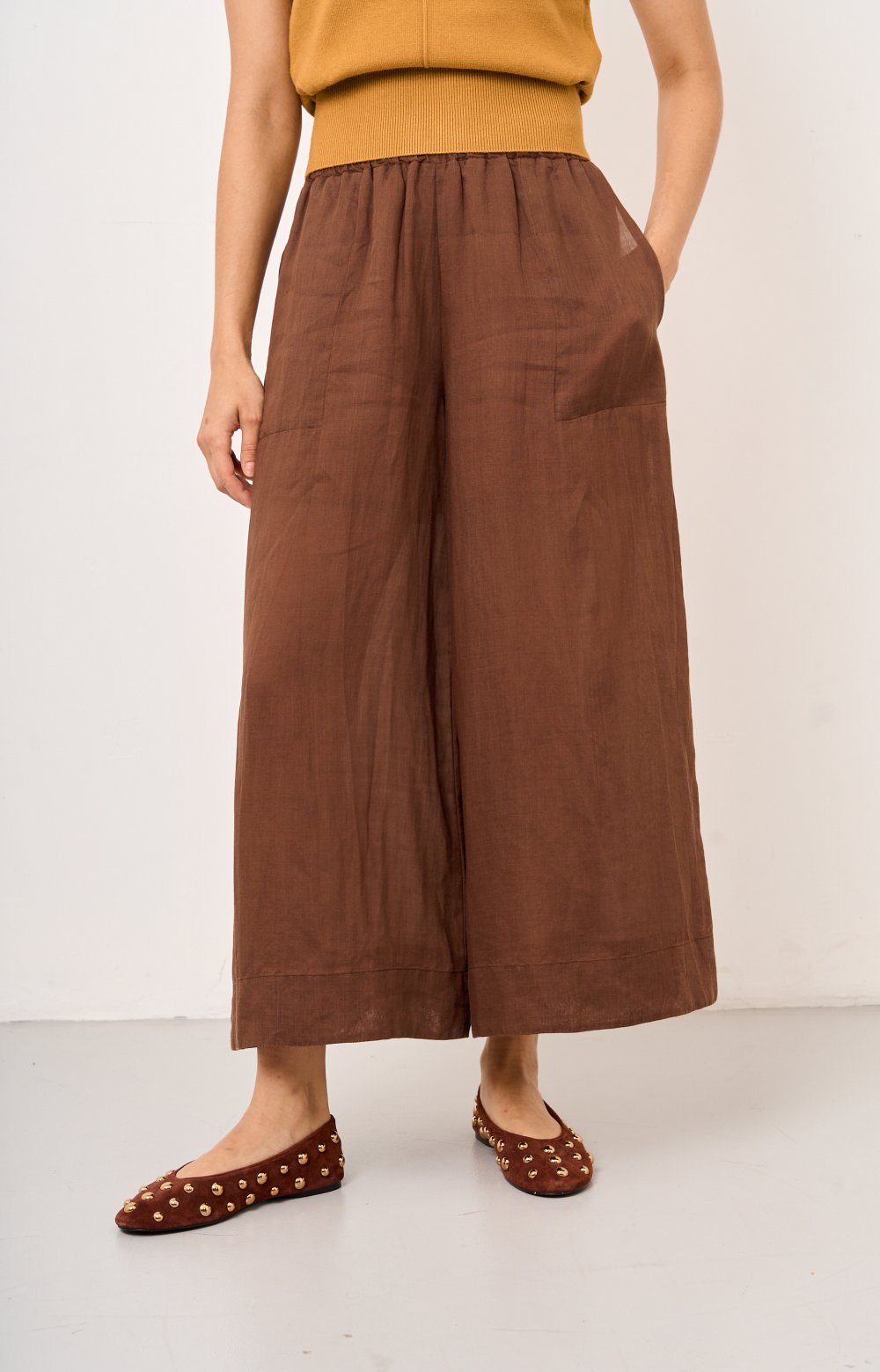 Брюки ЭЛИОР 01559C коричневый