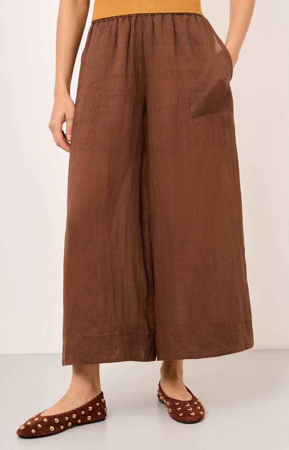 Брюки ЭЛИОР 01559C коричневый