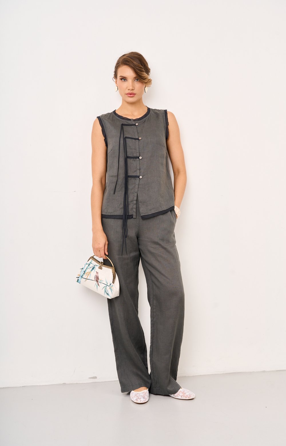 Брюки ЭЛИОР 01570C серый