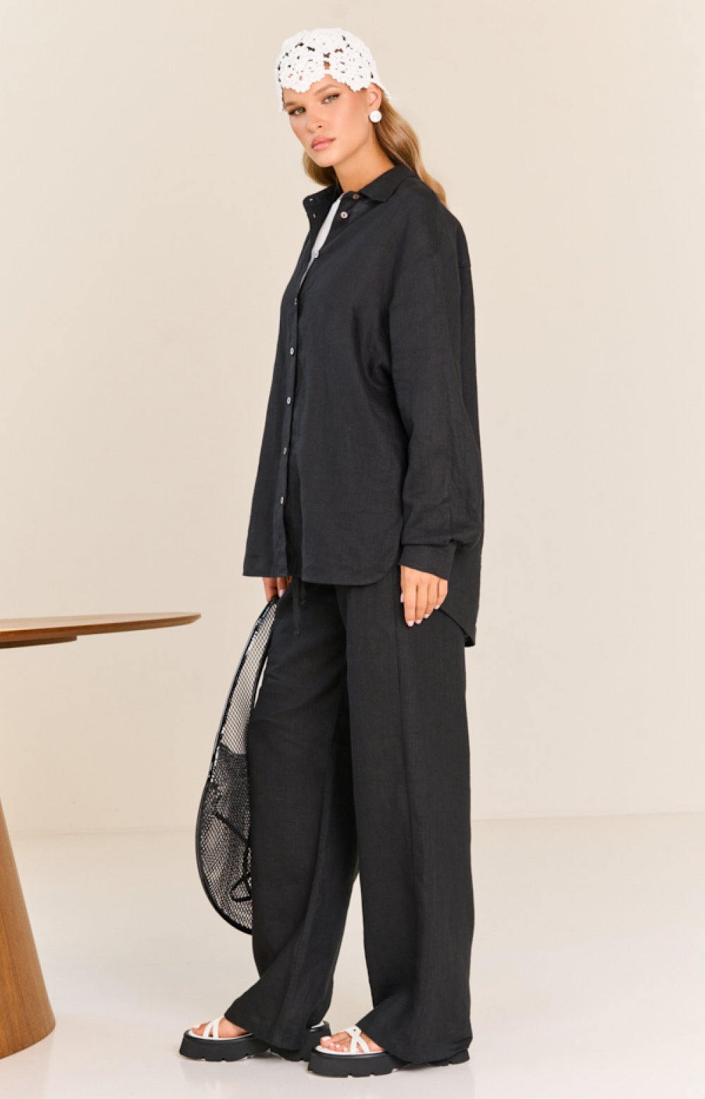 Брюки ЛИНО 01085C чёрный