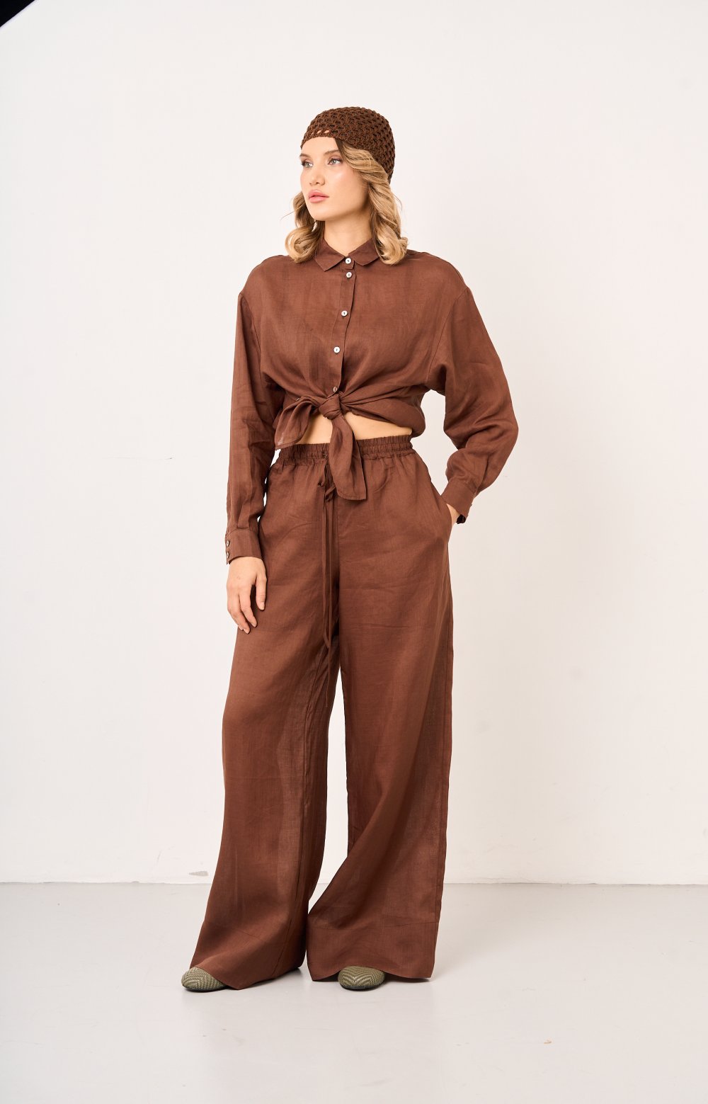 Брюки ЛЕОНОР 01188Y коричневый