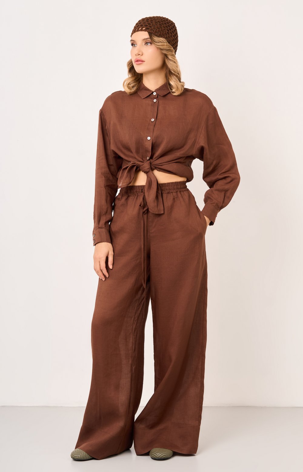 Брюки ЛЕОНОР 01188Y коричневый