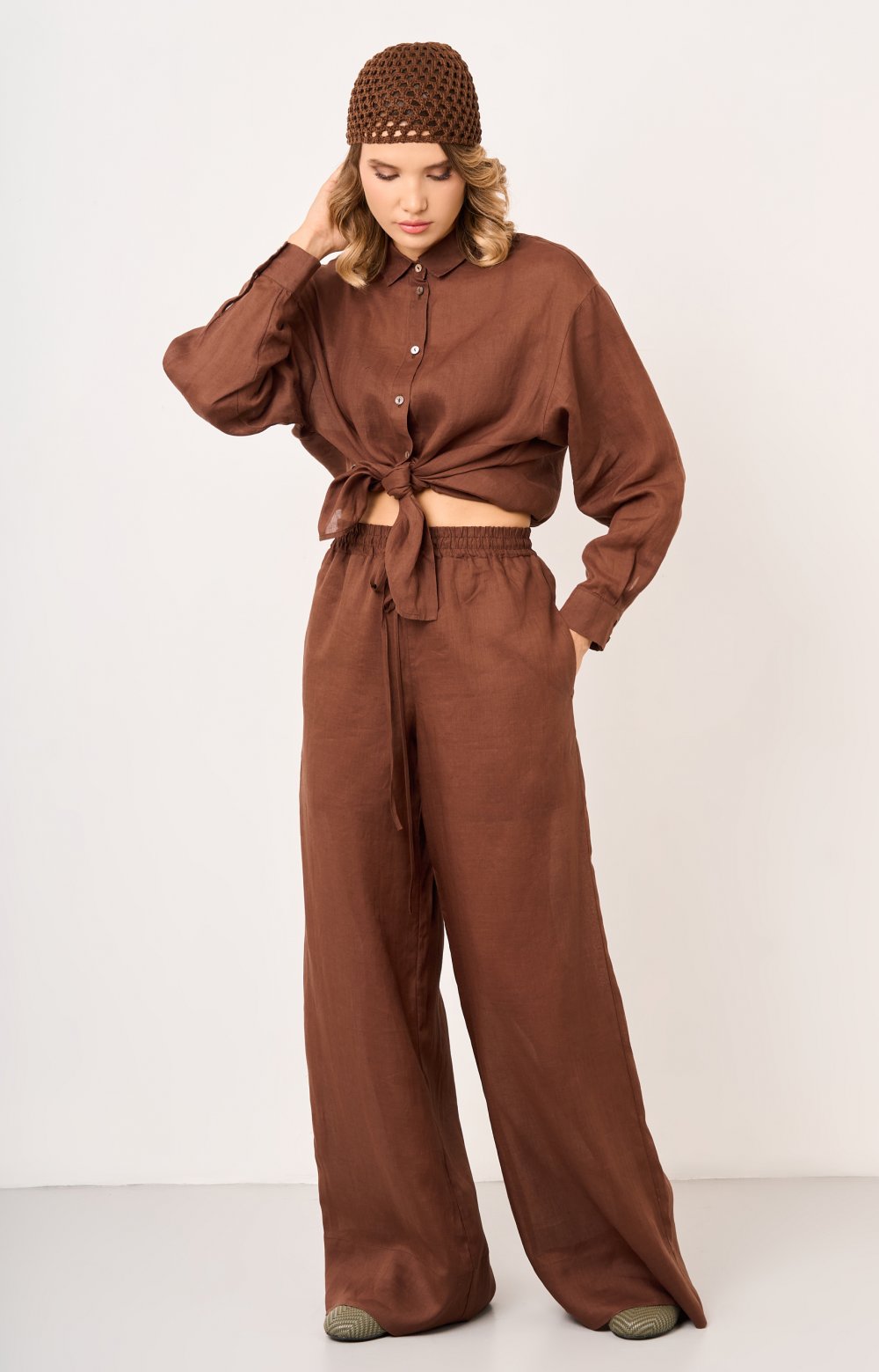 Брюки ЛЕОНОР 01188Y коричневый