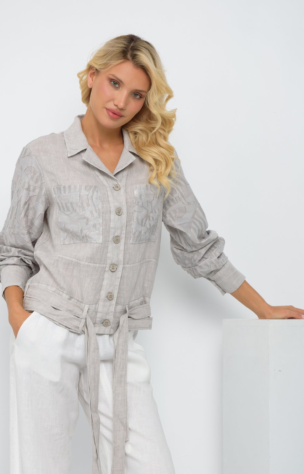 Жакет ШАЙЛА 05697AA серый