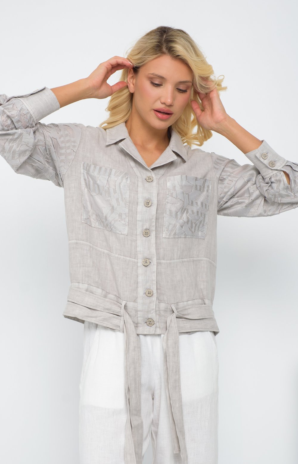 Жакет ШАЙЛА 05697AA серый