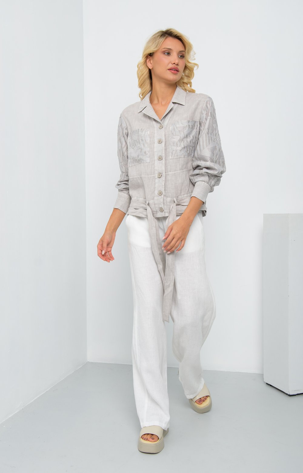 Жакет ШАЙЛА 05697AA серый