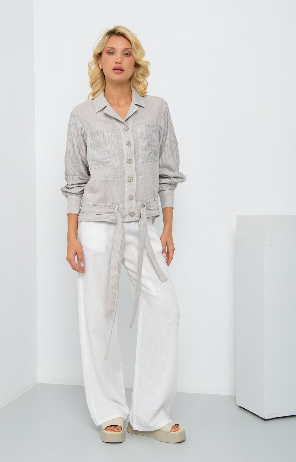 Жакет ШАЙЛА 05697AA серый