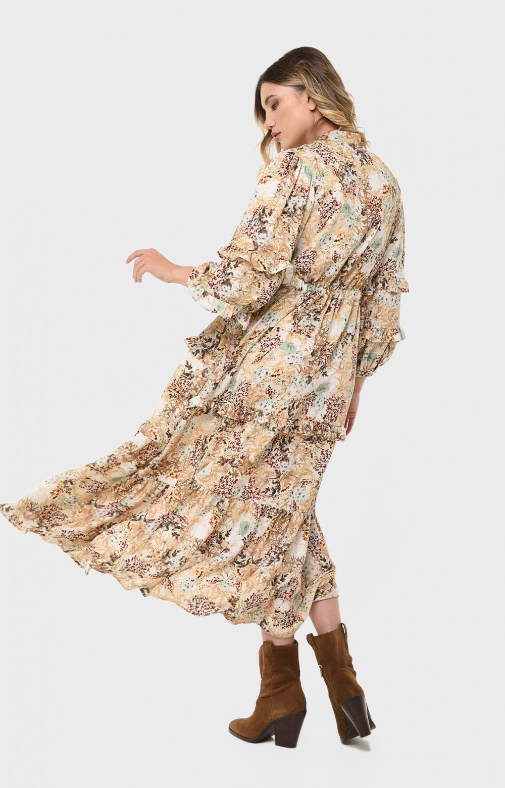 Платье АЛЬТА 03713W бежевый