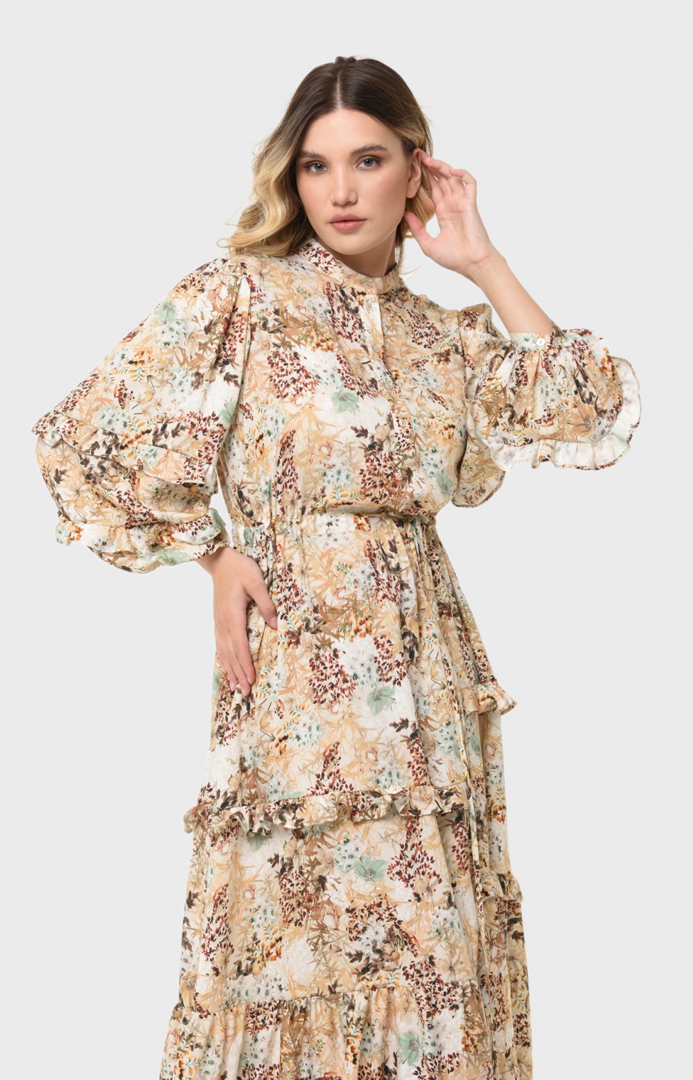 Платье АЛЬТА 03713W бежевый