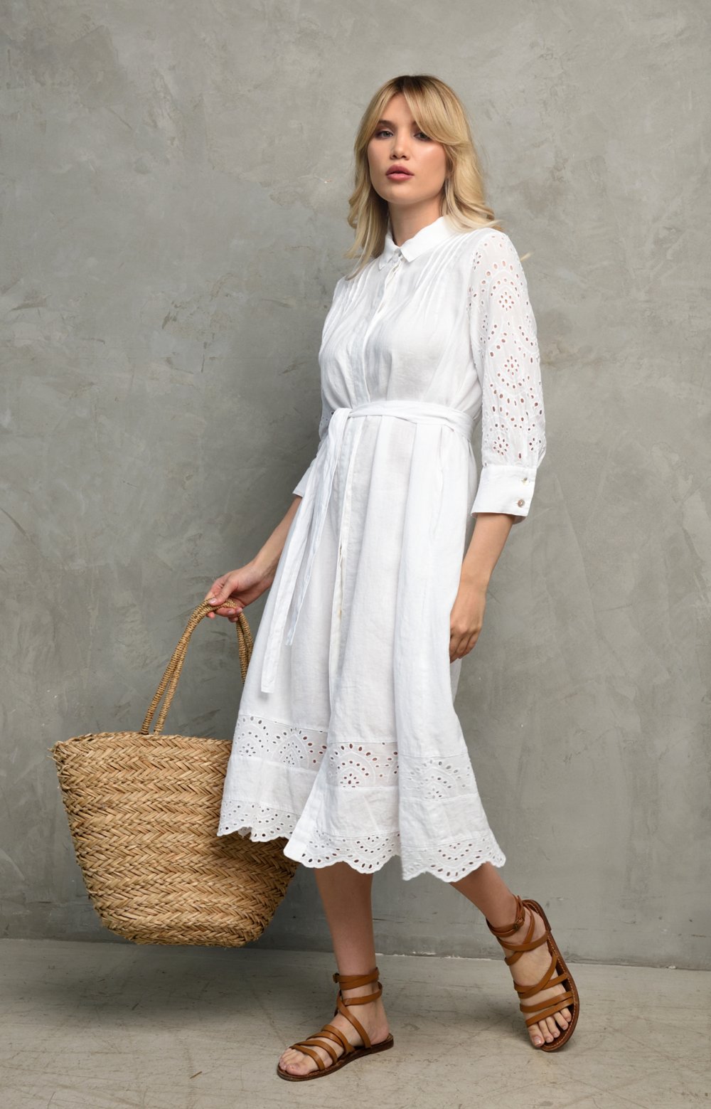 Платье КРИАНСА 03720W белый