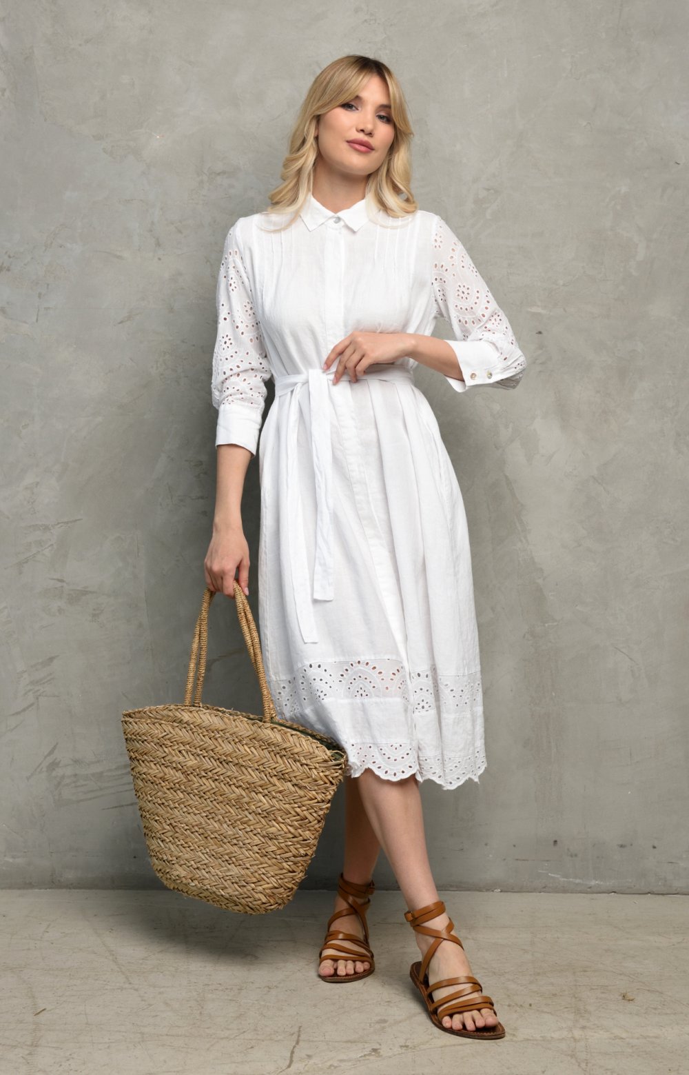 Платье КРИАНСА 03720W белый