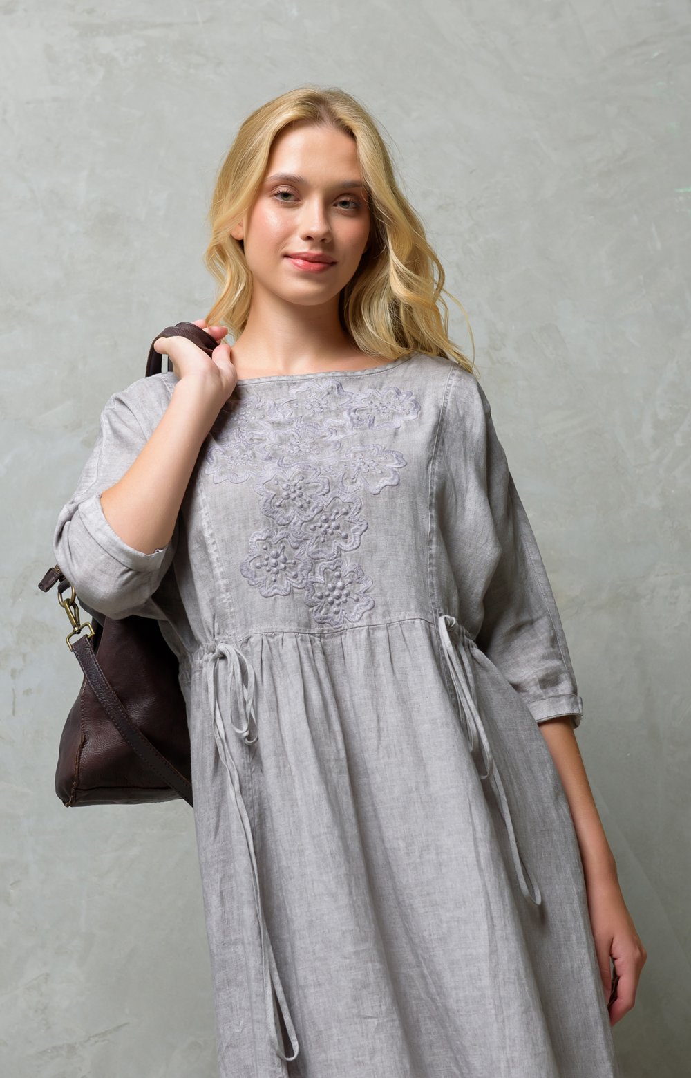 Платье ИЛЬЕРИ 03163Y серо-коричневый 