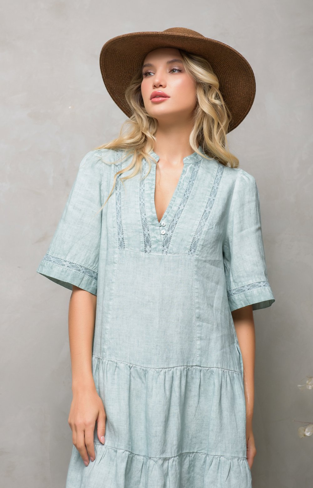 Платье ТОМА 03142Y оливковый