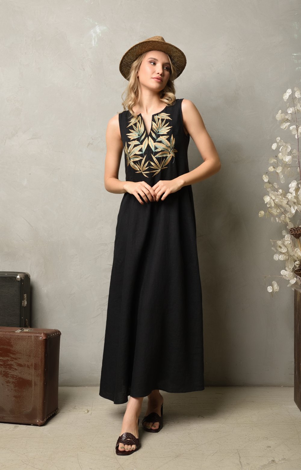 Платье СТЕФЭНИЯ 03055Q черный 