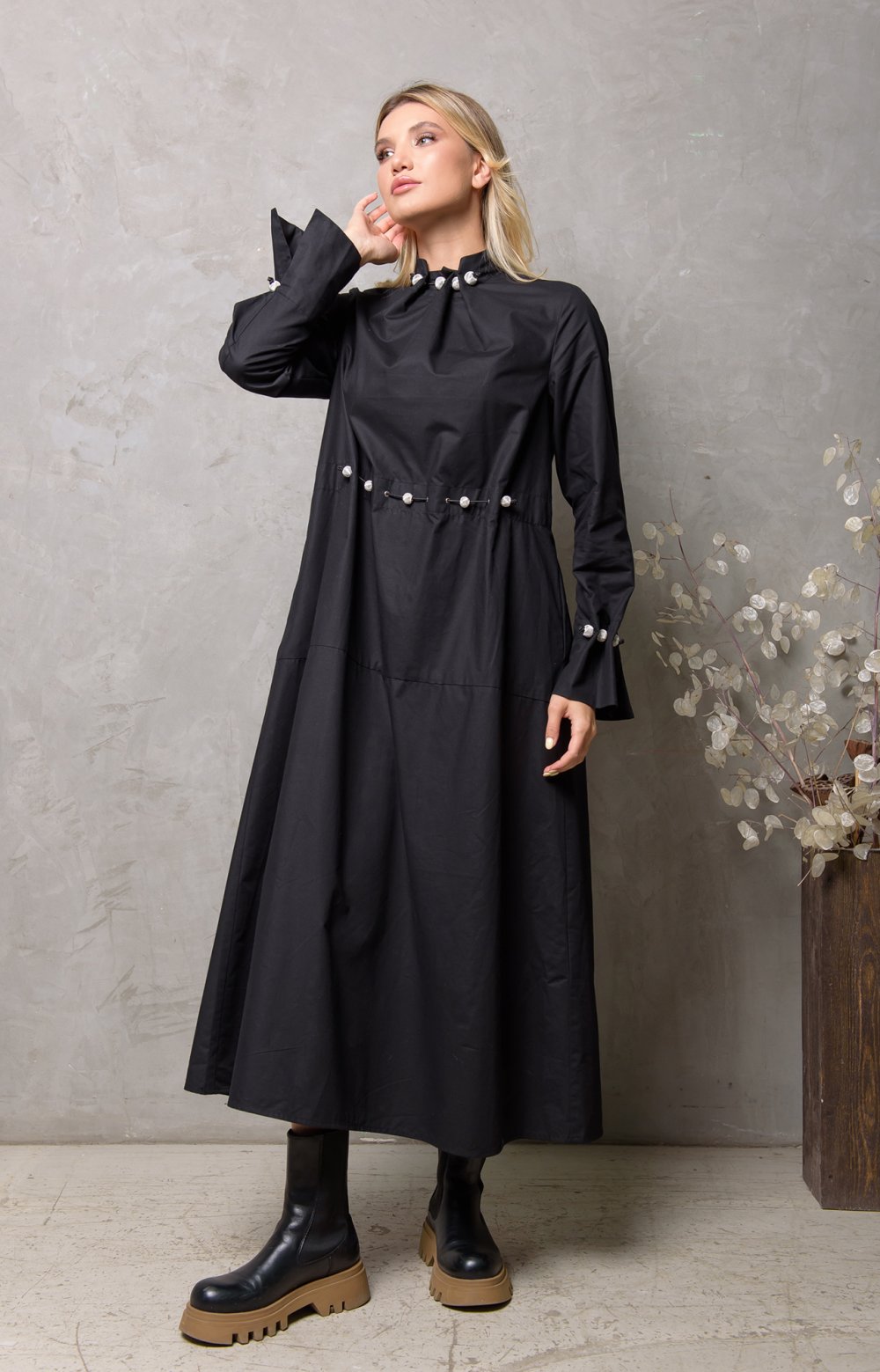 Платье БАРБАРА 03119X черный